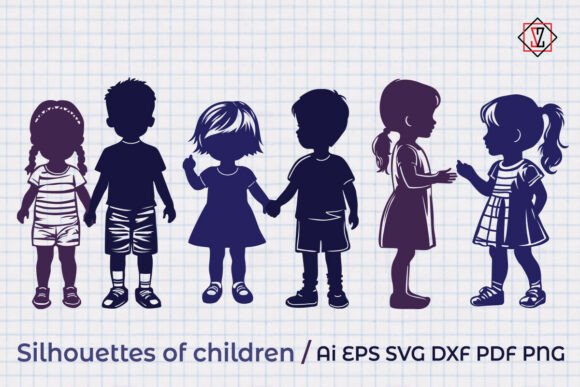 Children s Silhouettes SVG: A Versatile Design Resource for Creative Projects