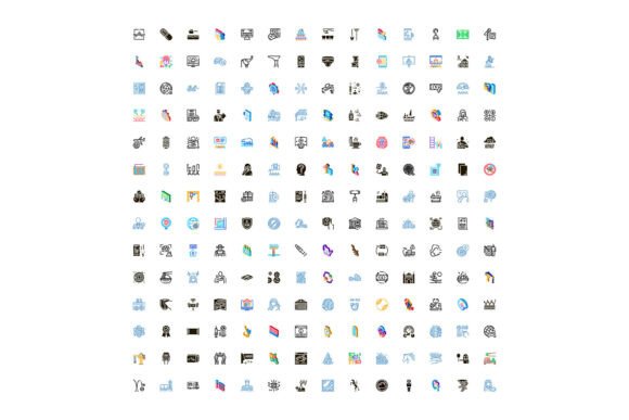 Collection Web Interface Outline Icons S