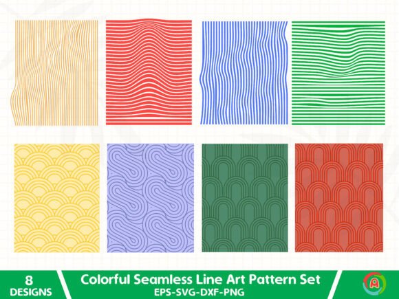 Colorful Seamless Line Art Pattern Set: Strategic Design for Creative Professionals
