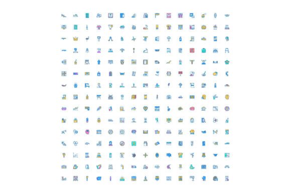 Diverse Collection of Web Application Icons