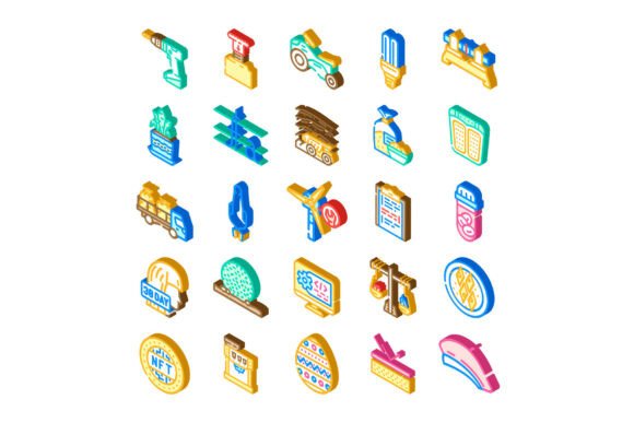 Isometric Design Elements Collection Dep: Enhancing Digital Creativity with 3D-Inspired Visuals