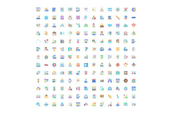 Outline Style Web Icons for Modern UI Design