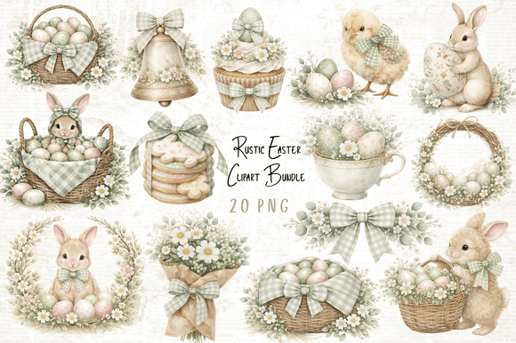 Rustic Easter Clipart Bundle – Creative Inspiration for Every Project