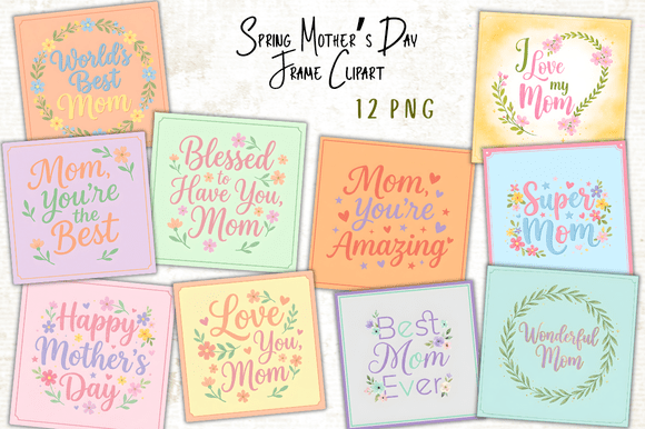 Spring Mother s Day Frame Clipart: Strategic Value for Creative Professionals and Entrepreneurs
