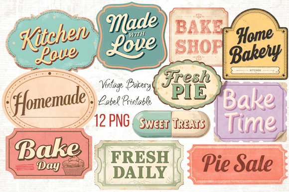 Vintage Bakery Label Printable: A Versatile Design Asset for Creative and Business Projects